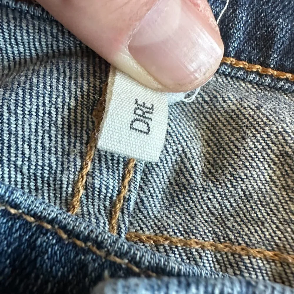 Rag & Bone Dre Skinny Jeans Mable Wash Denim Distressed Raw Hem Size 27 Women's
